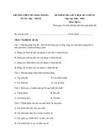 Đề thi giữa học kì 1 môn Địa lí lớp 10 năm 2021-2022 - Trường THPT số 2 Bảo Thắng