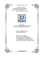 BÁO cáo PBL5 đồ án CÔNG NGHỆ PHẦN mềm đề tài WEBSITE bán QUẦN áo 