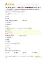 de thi hoc ki 1 lop 4 mon tieng anh de 6 