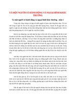 top 9 bai ta mot nguoi co hanh dong va ngoai hinh khac thuong 2022 hay nhat 