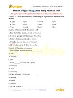 de kiem tra giua ki 1 lop 4 mon tieng anh 