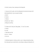 Bài tập trắc nghiệm marketing căn bản có đáp án 