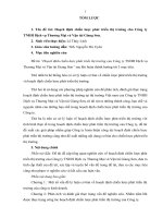 (Luận văn đại học thương mại) hoạch định chiến lược phát triển thị trường cho công ty TNHH dịch vụ thương mại và vận tải giang sơn  