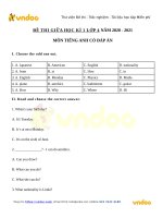 de thi giua ki 1 lop 4 mon tieng anh nam 2020 2021 so 3 