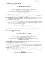 Đề thi kết thúc học phần học kì 2 môn Hệ sinh thái nông nghiệp năm 2019-2020 có đáp án - Trường ĐH Đồng Tháp