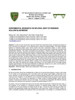 EXPERIMENTAL RESEARCH ON SPLICING JOINT OF WIDENING HOLLOW SLAB BRIDGE