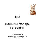 Bài giảng môn phân tích báo cáo tài chính bài 2   ts  trần thị thanh tú 
