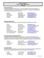 Registered Clubs For Spring 2019 Rev. 03.11.19