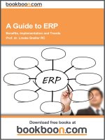 A guide to ERP - Hướng dẫn sử dụng hệ điều hành ERP vào quản trị Doanh Nghiệp