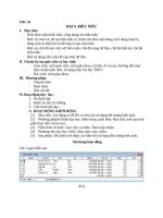 Bài 6 biểu mẫu môn tin học lớp 12 đầy đủ chi tiết nhất 