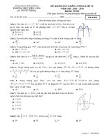 Đề khảo sát toán 12 năm 2018 – 2019 trường THPT tiên lãng – hải phòng 