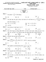 Đề khảo sát toán 12 năm 2018 – 2019 trường MV lômônôxốp – hà nội lần 5 