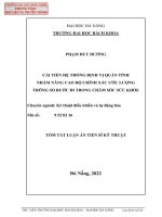 Cải tiến hệ thống định vị quán tính nhằm nâng cao độ chính xác ước lượng thông số bước đi trong chăm sóc sức khỏe (tt) 