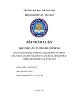 PHÂN TÍCH QUAN điểm của hồ CHÍ MINH về NHỮNG CHUẨN mực, NGUYÊN tắc đạo đức CÁCH MẠNG  LIÊN hệ tới sự NGHIỆP đổi mới HIỆN NAY ở VIỆT NAM 