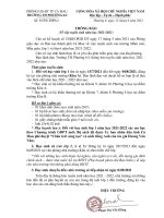 THÔNG BÁO Căn cứ kế hoạch số 32/KH-PGD ĐT ngày 17 ...