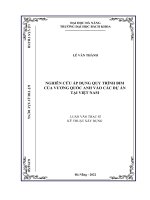 Nghiên cứu áp dụng quy trình BIM của vương quốc anh vào các dự án tại việt nam 