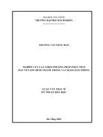 Nghiên cứu lựa chọn phương pháp phân tích dấu vết sơn hình thành trong va chạm giao thông 