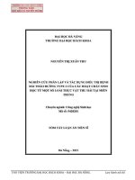 Nghiên cứu phân lập và tác dụng điều trị bênh đái tháo đường type 2 của các hoạt chất sinh học từ một số loài thực vật thu hái tại miền trung (TT) 