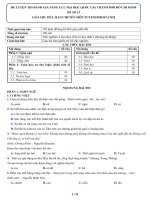 Đề luyện thi đánh giá năng lực đh quốc gia tp HCM đề số 15 năm 2020 