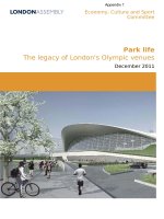 Olympic and Paralympic Games Venues Legacy - Appendix 1