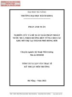 Nghiên cứu và đề xuất giải pháp thoát nước mưa theo hướng bền vững cho các khu đô thị tại thành phố đồng hới (tt) 