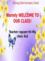 Unit 6 OUR TET HOLIDAY period 43 getting started 