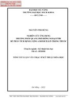 Nghiên cứu ứng dụng phương pháp quang phổ hồng ngoại FTIR để phân tích định lượng amoxicillin trong thuốc (tt) 