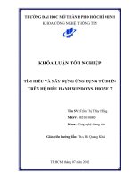 0971TÌM HIẾU VÀ XÂY DỰNG ỨNG DỤNG TỪ ĐIẾN TRÊN HỆ ĐIỀU HÀNH WINDOWS PHONE 7
