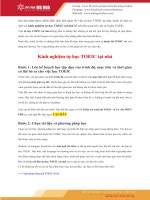 Kinh nghiệm tự học TOEIC tại nhà
