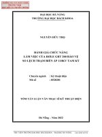 Đánh giá chức năng làm việc của rơle GRT 200 bảo vệ so lệch trạm biến áp 110kv tam kỳ (tt) 