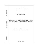 Nghiên cứu các đặc tính điện tử của màng zno pha tạp b và au bằng phương pháp DFT 