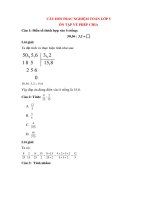 trac nghiem on tap ve phep chia co dap an toan lop 5 