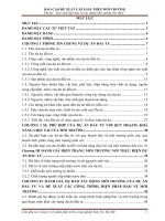 BÁO CÁO ĐỀ XUẤT CẤP GIẤY PHÉP MÔI TRƯỜNG Dự án