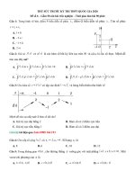 Chuyên đề ôn thi tuyển sinh đại học 