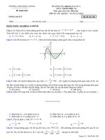 Bài kiểm tra học kỳ 2 môn toán lớp 12 trường THPT bình chánh năm học 2016  2017 mã 356 