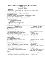 giao an tieng anh 5 unit 6 how many lessons do you have today moi nhat 