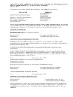 MINUTES OF THE MEETING OF MAYOR AND COUNCIL OF THE BOROUGH OF STONE HARBOR HELD IN THE MUNICIPAL BUILDING,