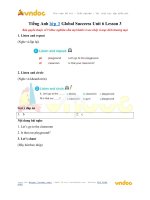 tieng anh lop 3 global succeess unit 6 lesson 3 