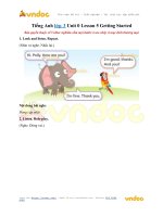 tieng anh lop 3 unit 0 lesson 5 getting started