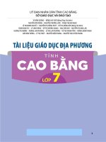 Tài liệu Giáo dục dia phuong lop 7 Cao Bang