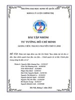 Phân tích luận điểm của hồ chí minh bao nhiêu lợi ích đều vì dân  bao nhiêu quyền hạn đều của dân… chính quyền từ xã đến chính phủ trung ương do dân cử ra 1 