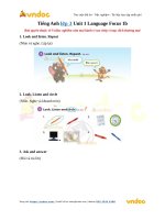 tieng anh lop 3 unit 1 language focus 1b 