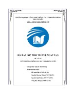 BÀI tập lớn môn TRÍ TUỆ NHÂN tạo đề tài 24 VIẾT CHƯƠNG TRÌNH GIẢI bài TOÁN ĐONG nước 