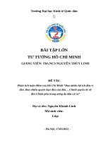 Phân tích luận điểm của hồ chí minh “bao nhiêu lợi ích đều vì dân  bao nhiêu quyền hạn đều của dân… chính quyền từ xã đến chính phủ trung ương do dân cử ra 