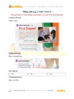 tieng anh lop 3 unit 1 text a 