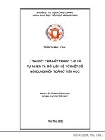 Lí thuyết chia hết trong tập số tự nhiên và mối liên hệ với một số nội dung môn toán ở tiểu học 