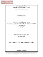 Phân tích và đề xuất gıảı pháp hạn chế ảnh hưởng của nguồn đıện mặt trờı đến chế độ làm vıệc lướı đıện 110kv khu vực tỉnh quảng nam (tt) 