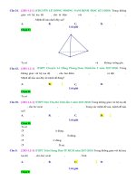 Dạng 2 tích vô hướng và ứng dụng mức độ 1 