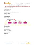 family and friends 3 unit 3 lesson 1 