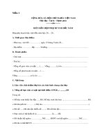 Biên bản họp phụ huynh đầu năm trường tiểu học